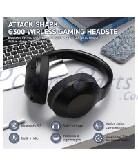 Alternative view of Attack Shark G300 Foldable ANC Dual-Mode Headphones Black (TAX included )