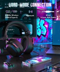 Attack Shark L30 PRO Wireless Tri-Mode Gaming Headset Black (TAX included ) - Image 3