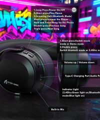 Attack Shark L30 PRO Wireless Tri-Mode Gaming Headset Black (TAX included ) - Image 4