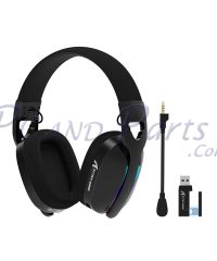Alternative view of Attack Shark L90 Foldable RGB Ultra-Light Tri-Mode Gaming Headset Black (TAX included )