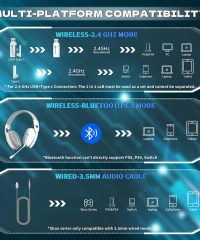 Attack Shark L90 Foldable RGB Ultra-Light Tri-Mode Gaming Headset White (TAX included ) - Image 4