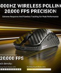 Attack Shark R11 ULTRA Black Wave 49g Carbon Fiber Shell Wireless 8K Gaming Mouse (TAX included ) - Image 4