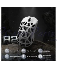 Alternative view of Attack Shark R2 Lightweight Tri-mode Magnesium Alloy 8K White Gaming Mouse (TAX included )