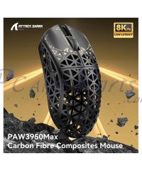 Alternative view of Attack Shark R5 Ultra Tri-Mode Gaming Carbon Fiber Shell 39g Black Mouse (TAX included )