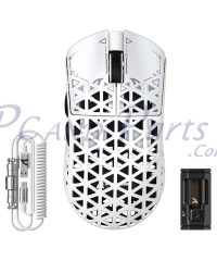 Alternative view of Attack Shark R5 Ultra Tri-Mode Gaming Carbon Fiber Shell 39g White Mouse (TAX included )