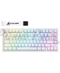 Alternative view of Attack Shark R82 HE Rapid Trigger Wired Magnetic Gaming Keyboard TKL White Countour  (TAX included )