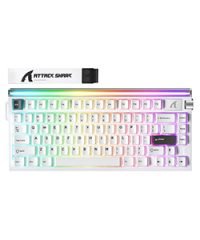 Attack Shark R85 HE Wired RGB Rapid Trigger Keyboard Magnetic Switch with Custom Lightbox White (TAX included )