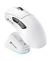 Attack Shark V3 PRO Ultra-Light Tri-Mode Gaming Mouse White with Charging Dock (TAX included )