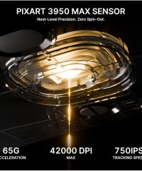 Attack Shark V8 Tri-mode 8K Ultra-Light Gaming Wireless Mouse Black (TAX included ) - Image 4