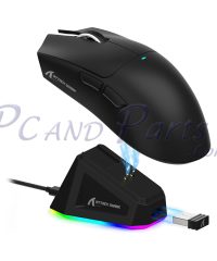 Alternative view of Attack Shark X11 Tri-mode Gaming Mouse Black with RGB Charging Dock (TAX included )