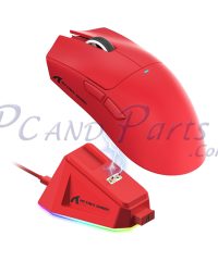 Alternative view of Attack Shark X11 Tri-mode Gaming Mouse Red with RGB Charging Dock (TAX included )