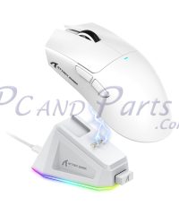 Alternative view of Attack Shark X11 Tri-mode Gaming Mouse White with RGB Charging Dock (TAX included )