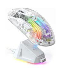 Attack Shark X2 PRO Wireless Tri-Mode Gaming Mouse White with Charging Dock (TAX included )