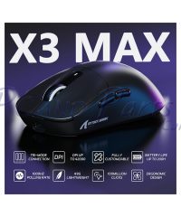 Alternative view of Attack Shark X3MAX Tri-mode PAW3950 49g Superlight Wireless Gaming Mouse Black (TAX included )