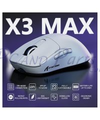 Alternative view of Attack Shark X3MAX Tri-mode PAW3950 49g Superlight Wireless Gaming Mouse White (TAX included )