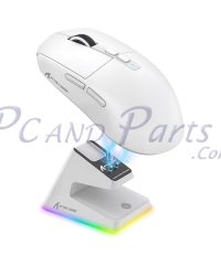 Alternative view of Attack Shark X6 Tri-Mode 49g Superlight Gaming Mouse White With Charging Dock (TAX included )