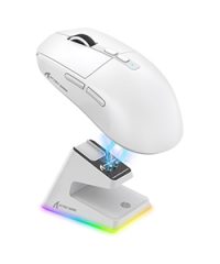 Attack Shark X6 Tri-Mode 49g Superlight Gaming Mouse White With Charging Dock (TAX included )
