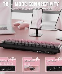 Attack Shark X66 Gasket Wireless Mechanical Keyboard with Knob Blackberry (TAX included ) - Image 3