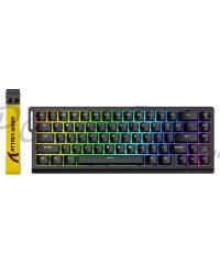 Alternative view of Attack Shark X68 HE Rapid Trigger Keyboard Magnetic Switch Black (TAX included )