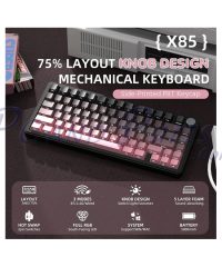 Alternative view of Attack Shark X85 75% Gasket-mounted Wireless Mechanical Keyboard BlackBerry (TAX included )