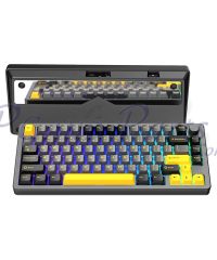Alternative view of Attack Shark X86 Full Aluminum 80% Wireless Gasket Mechanical Keyboard Star Black (TAX included )