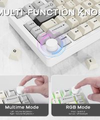 Attack Shark X86 Full Aluminum 80% Wireless Gasket Mechanical Keyboard Starry White (TAX included ) - Image 4