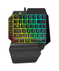 Free Wolf K15 One-Handed Mechanical Feel Game USB Keyboard (TAX included )
