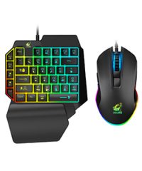 Free Wolf T1 One-handed Mechanical Feel Keyboard & Mouse Set USB (TAX included )