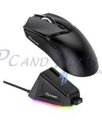 Alternative view of FreeWolf X2 Tri-mode Mouse Black with RGB Charging Stand (TAX included )