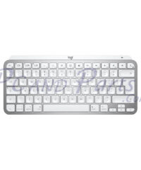 Alternative view of Logitech MX Keys Mini Minimalist Wireless Illuminated Keyboard Pale Gray for Mac