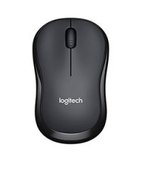 logitech wireless mouse m220 black