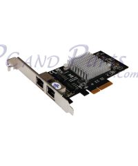 stlab n 390 pciexpress intel dual ports gigabit lan card up to 1000 mbs 1