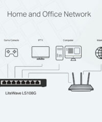 TPLink TL-LS108G 8-Port 10/100/1000Mbps Desktop Network Switch - Image 3