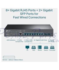 switch tplink 8 port managed sg3210 2