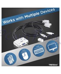 switch trendnet 2 port kvm tk 217i 2