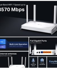 TPLink Archer BE220W BE3600 Dual-Band Wi-Fi 7 Router - Image 4