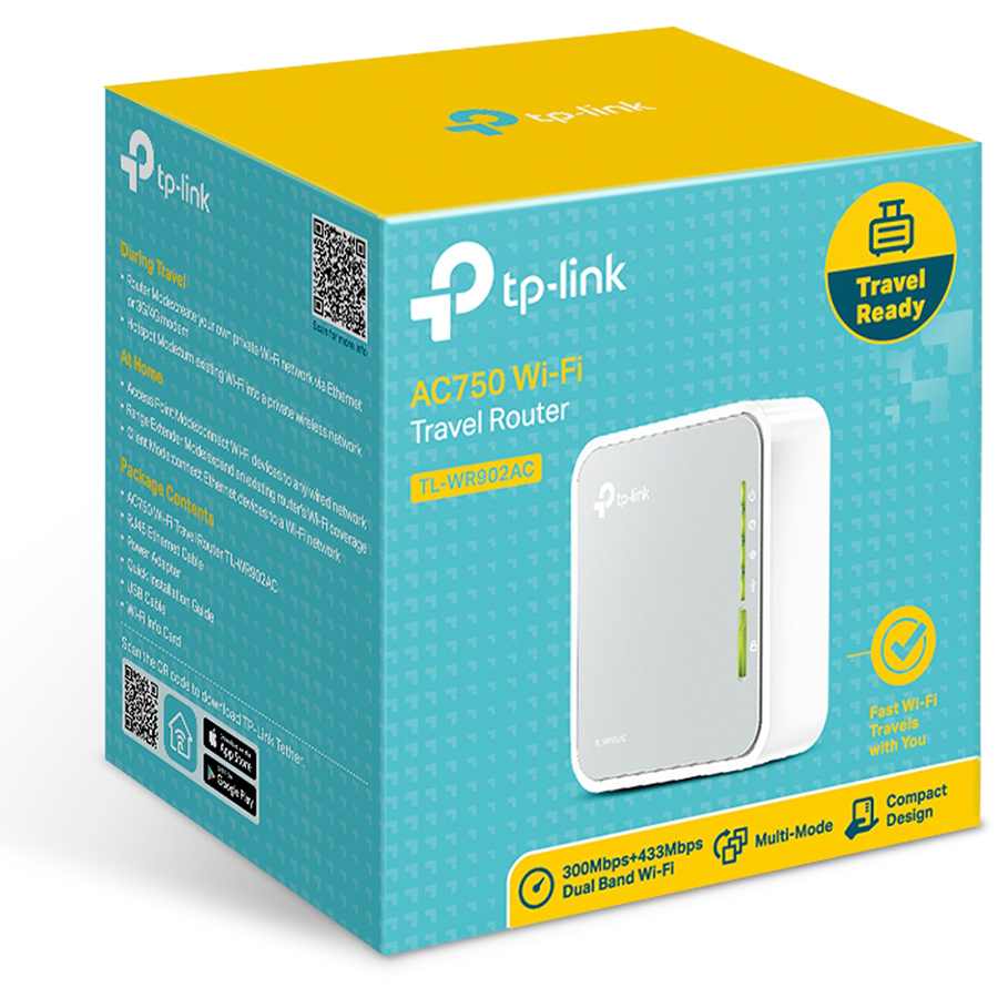 TPLink TL-WR902AC AC750 Wireless Travel Router - Image 4