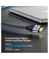 Alternative view of Unitek 8K Braided Nylon HDMI 2.1 Cable 5M