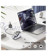 Alternative view of Unitek uHUB Q4 4-in-1 USB-C Hub